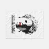 Couverture Polaire Hockey Goalie Maman Blanche polaire (Devant (Horizontal))