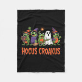 Couverture Polaire Hocus Croakus Frog Halloween Magic Spell Funny Wit (Devant)