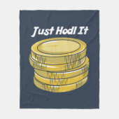 Couverture Polaire HODL It Cryptomonnaie Gag Polo (Devant)