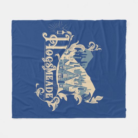 Couverture Polaire HOGSMEADE™ Vintage Village Graphique (Devant (Horizontal))