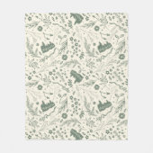 Couverture Polaire HOGWARTS™ Herbologie Motif magique (Devant)