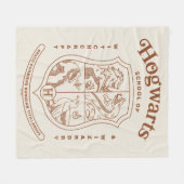 Couverture Polaire HOGWARTS™ School of Witchcraft and Wizardry Crest (Devant (Horizontal))