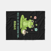 Couverture Polaire Hold On Let Me Overthink This Frog Ribbit  (Devant (Horizontal))