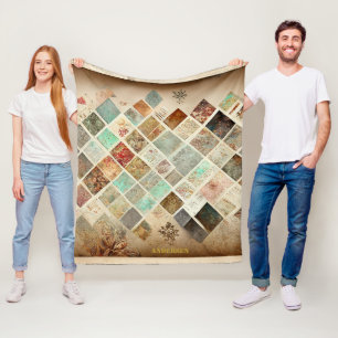 Couverture Polaire Holiday Pastel Patch Cosy