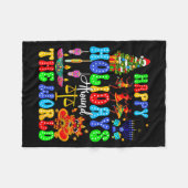 Couverture Polaire Holidays Around World Xmas Hanukkah Kwanzaa Diwali (Devant (Horizontal))