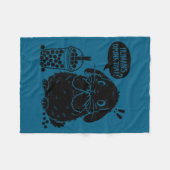 Couverture Polaire Holland Lop Rabbit And Boba Tea Funny Bunny Bubble (Devant (Horizontal))