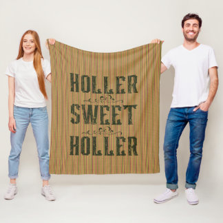 Couverture Polaire Holler Sweet Holler Pays Rustique