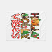 Couverture Polaire Holly A Jolly Vibes Reindeer Christmas Trees Light (Devant (Horizontal))