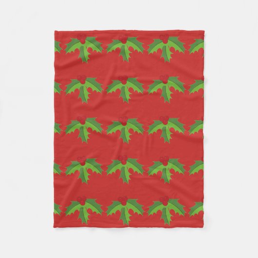 Couverture Polaire Holly Berries (Devant)