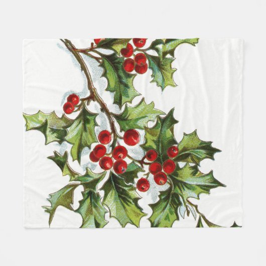 Couverture Polaire HollyBerries 001 (Devant (Horizontal))