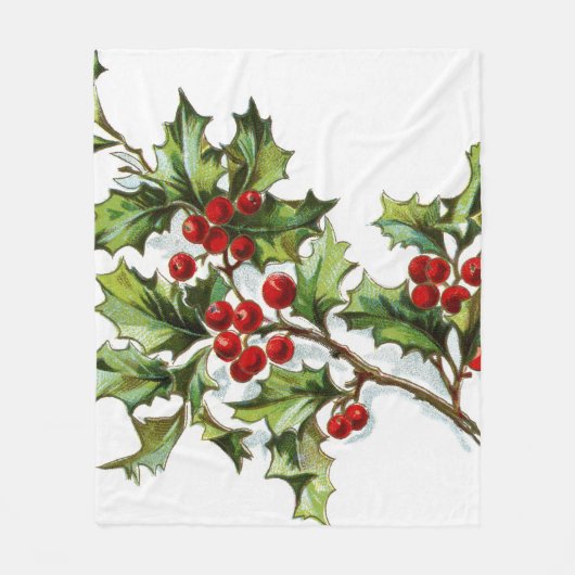 Couverture Polaire HollyBerries 002 (Devant)