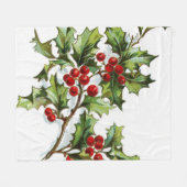 Couverture Polaire HollyBerries 002 (Devant (Horizontal))