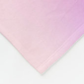 Couverture Polaire Holographe photo rose violet nom script (Coin)