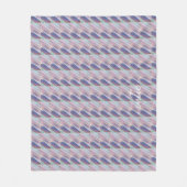 Couverture Polaire Holographique mignonne fillette rayée (Devant)