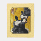 Couverture Polaire Holstein Cow et Calf Farm Yellow (Devant)