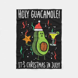 Couverture Polaire Holy Guacamole C'est Noël en Juillet Avocat Été