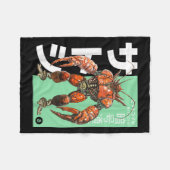 Couverture Polaire Homard Bitcoin (btc Crypto Statement & ; Anime (Devant (Horizontal))
