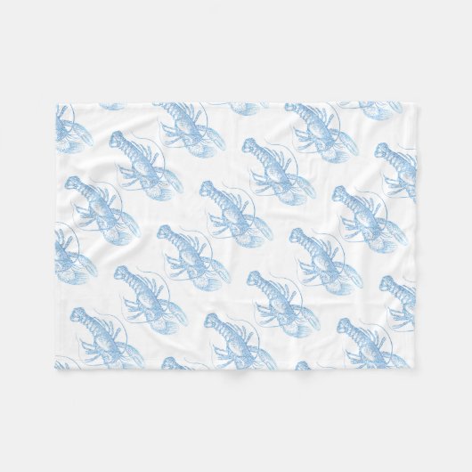Couverture Polaire Homard bleu (Devant (Horizontal))