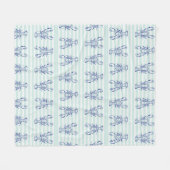 Couverture Polaire Homards bleus (Devant (Horizontal))