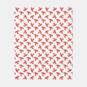 Couverture Polaire Homards rouges mignons (Devant)