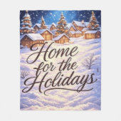 Couverture Polaire 'Home for the Holidays'  (Devant)
