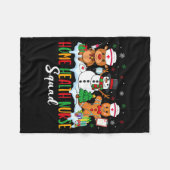 Couverture Polaire Home Health Nurse Squad Reindeer Gingerbread Chris (Devant (Horizontal))