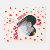 Couverture Polaire Home Is With You Fleece Blanket Cadeau (Devant (Horizontal))