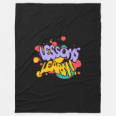 COUVERTURE POLAIRE HOME PAINT SPLASH LESSONS LEARN FLEECE BLANKET (Devant)