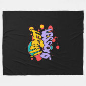 COUVERTURE POLAIRE HOME PAINT SPLASH LESSONS LEARN FLEECE BLANKET  (Devant (Horizontal))