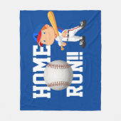 Couverture Polaire Home Run Baseball Fleece Blanket (Devant)