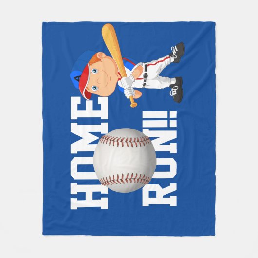 Couverture Polaire Home Run Baseball Fleece Blanket (Devant)