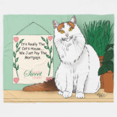 Couverture Polaire Home Sweet Kitty Home (Devant (Horizontal))