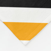 Couverture Polaire HOMERUN Bleu Clair Orange Noir Rayures de Course (Coin)
