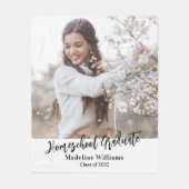 Couverture Polaire Homeschool Graduate Graduate Photo (Devant)