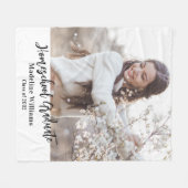 Couverture Polaire Homeschool Graduate Graduate Photo (Devant (Horizontal))