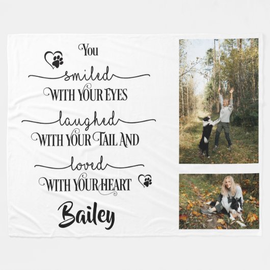 Couverture Polaire Hommage au coeur (Devant (Horizontal))