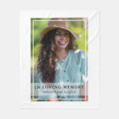 Couverture Polaire Hommage commémoratif simple photo classique (Devant)