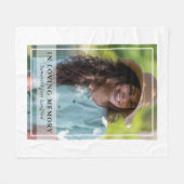 Couverture Polaire Hommage commémoratif simple photo classique (Devant (Horizontal))