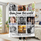 Couverture Polaire Hommage Famille Photo Collage Memorial Keepsaké