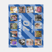 Couverture Polaire Homme 70e anniversaire 70 ans soixante-dixième gra (Devant)