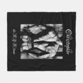 Couverture Polaire Homme de Beaux-Arts Dos en Jean Nom, Légende sur F (Devant (Horizontal))