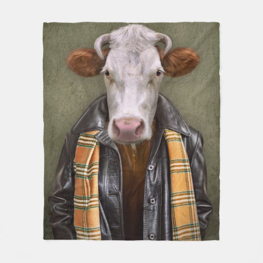 Couverture Polaire Homme de vache (Devant)