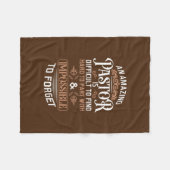 Couverture Polaire Homme Pasteur retraité Ministre pastorale prédicat (Devant (Horizontal))