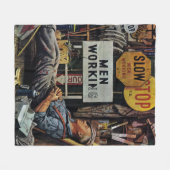 Couverture Polaire Hommes qui travaillent (Devant (Horizontal))