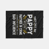 Couverture Polaire Hommes qu'ils m'appellent Pappy Papa Drôle Idée Pè (Devant (Horizontal))