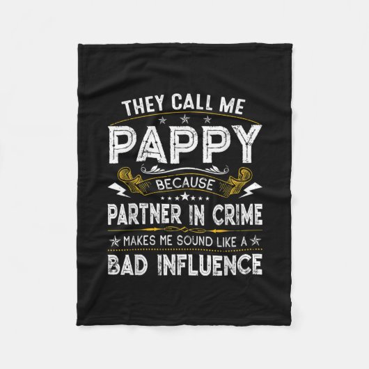 Couverture Polaire Hommes qu'ils m'appellent Pappy Papa Drôle Idée Pè (Devant)