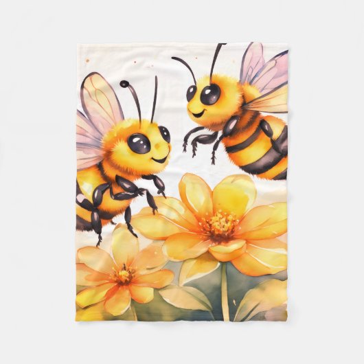 Couverture Polaire Honey Bee Gossip (Devant)