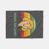 Couverture Polaire Honey The Land Meme Funny Psychic Quote  (Devant (Horizontal))