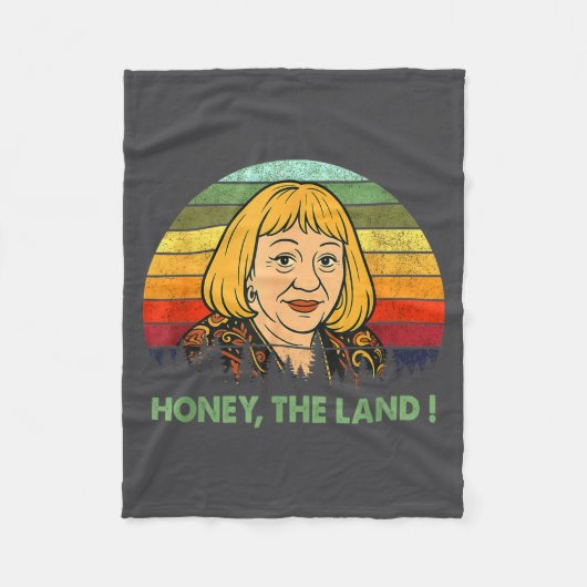 Couverture Polaire Honey The Land Meme Funny Psychic Quote  (Devant)