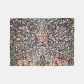 Couverture Polaire Honeysuckle Print (par William Morris) (Devant (Horizontal))